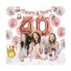 Decoraciones de cumpleaños número 40 para mujer