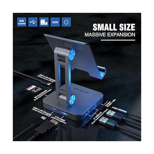 HOPDAY Hub USB C para iPad Pro adaptador USB C 8 en 1_2