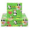Juego de 6 hojas de papel de regalo de panda de feliz