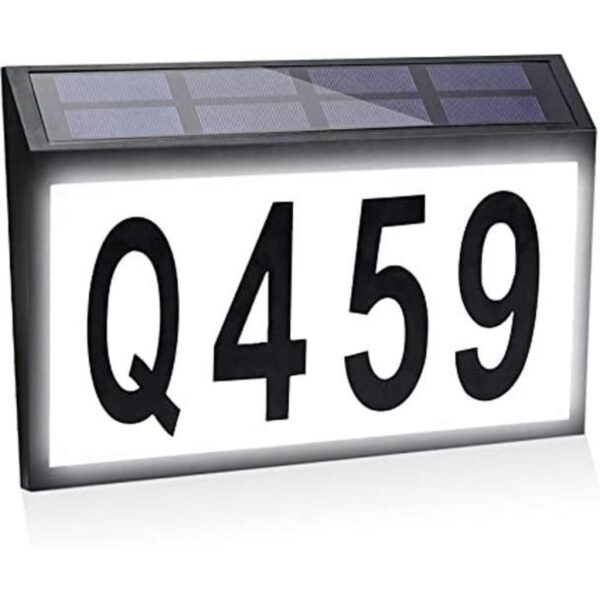 Números solares de casa para exteriores letreros de_1
