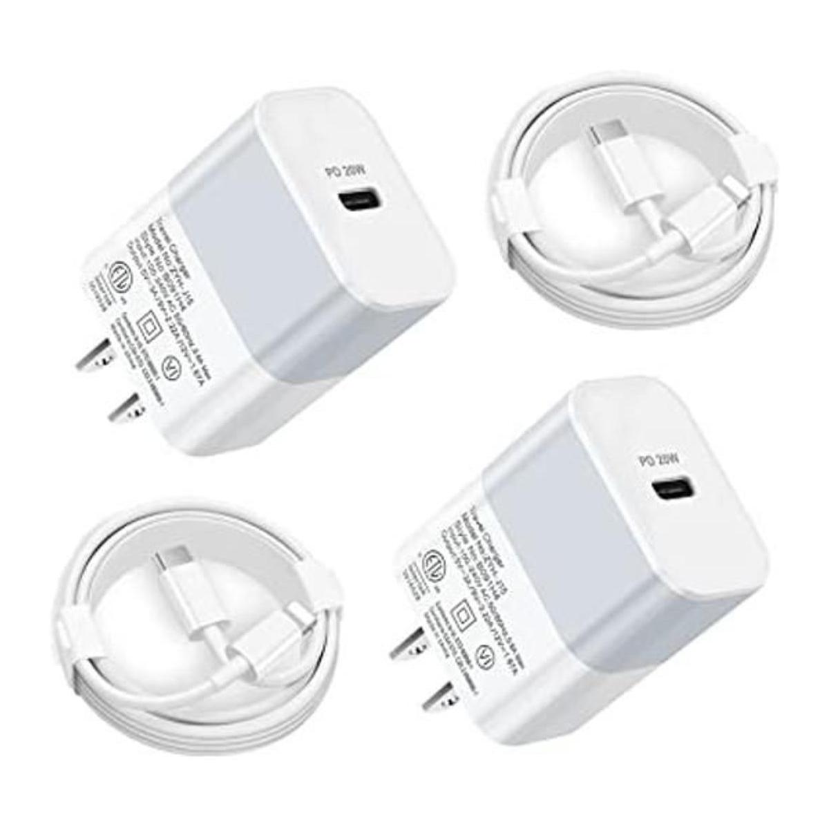 Cargador rápido USB C para iPhone cargador de pared de 20