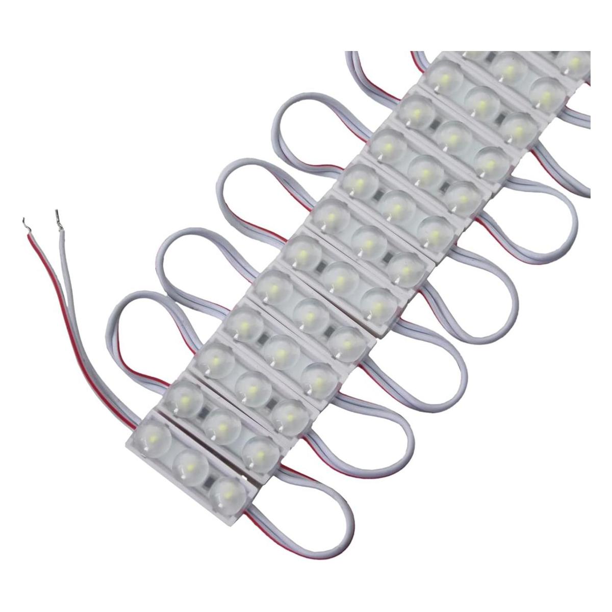 Rextin 200 unidades de mini 3 luces LED para escaparate