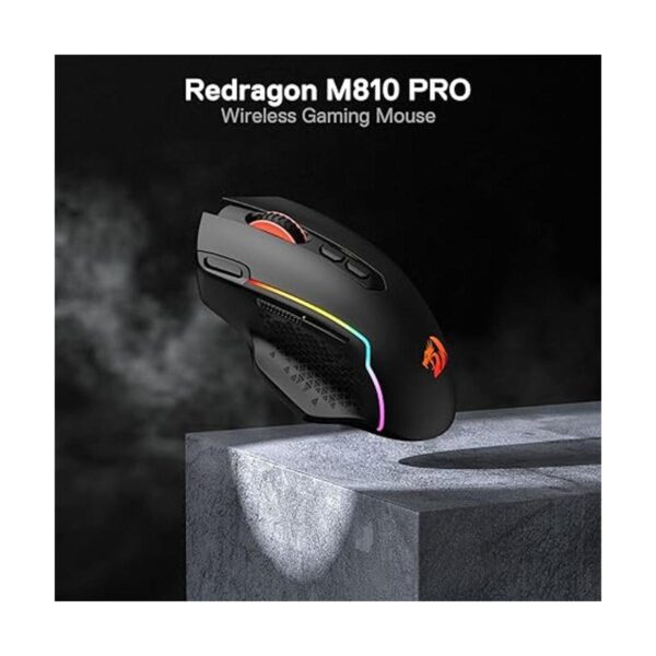 Redragon M810 Pro Ratón inalámbrico para juegos 10000