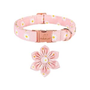 Babole Pet Collar de perro collar de flor de margarita