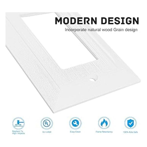 Placa de pared decorativa moderna con diseño de grano de