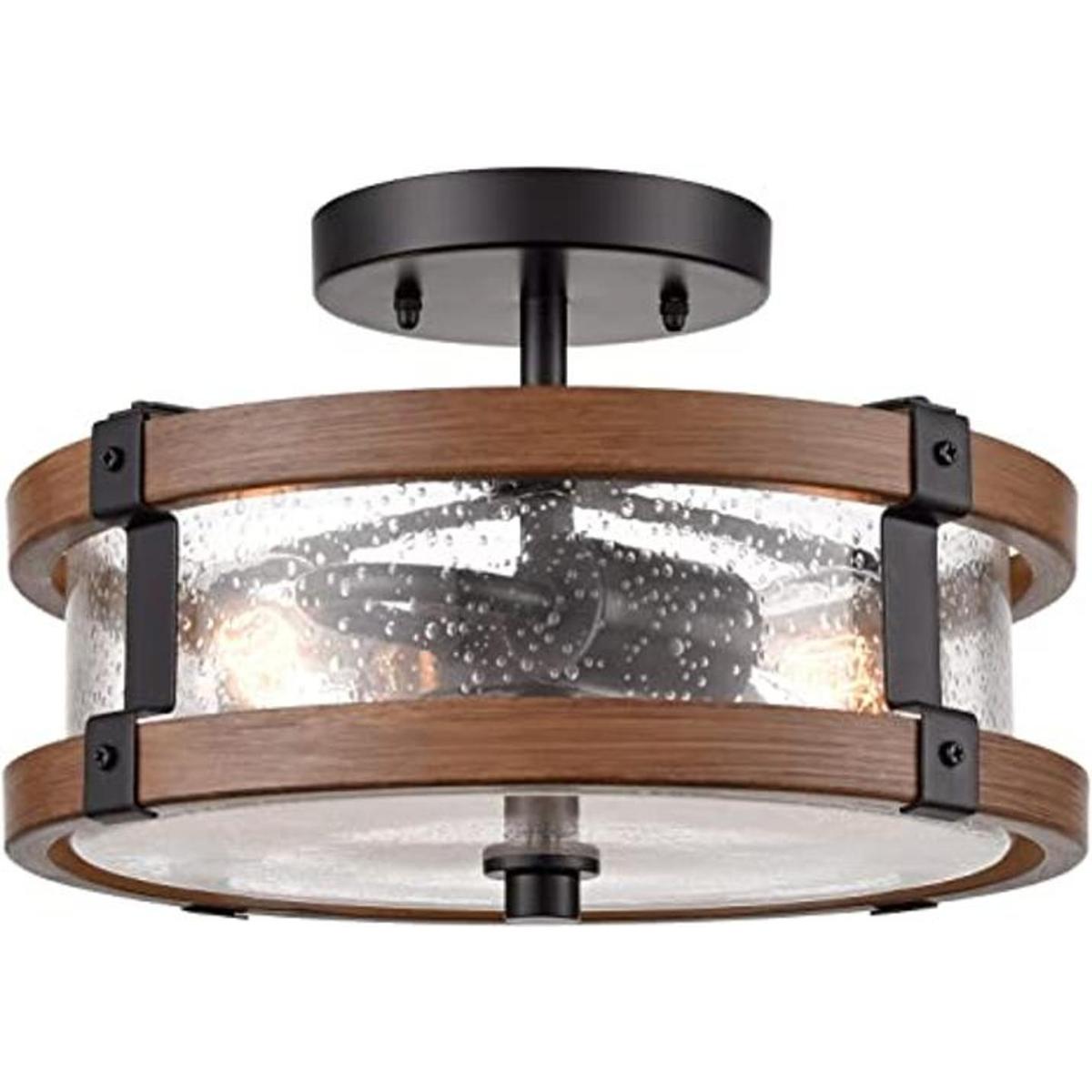 DEYNITE Lámpara de techo de 2 luces lámpara de techo