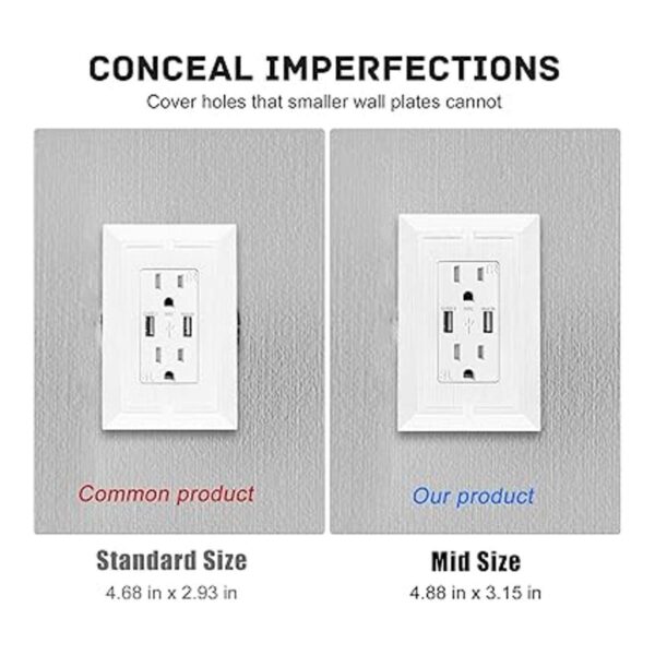 Placa de pared decorativa moderna con diseño de grano de