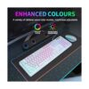 Teclado para juegos con cable USB con retroiluminación LED