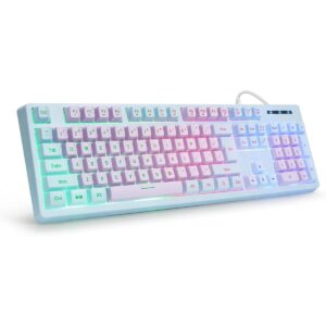 Teclado para juegos con cable USB con retroiluminación LED
