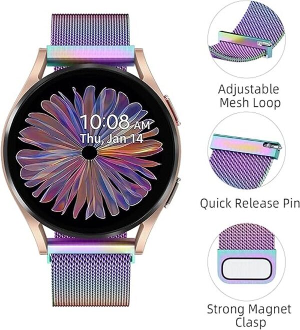 JKD Correas de metal compatibles con Samsung Active 2_4