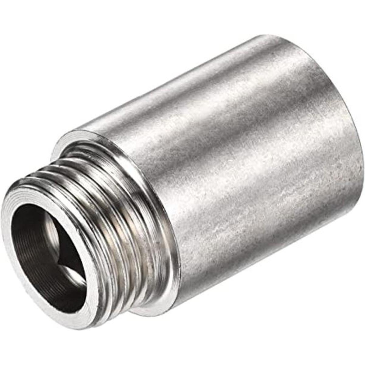 MECCANIXITY Tubo de extensión de acero inoxidable 1.181 in