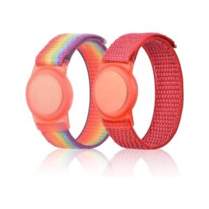 Paquete de 2 pulseras para AirTag niños pulseras GPS para_1