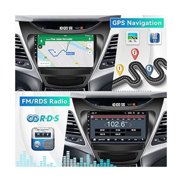 Radio Hyundai Elantra 2012 2013 Android 9 estéreo de