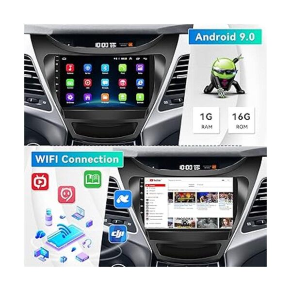 Radio Hyundai Elantra 2012 2013 Android 9 estéreo de