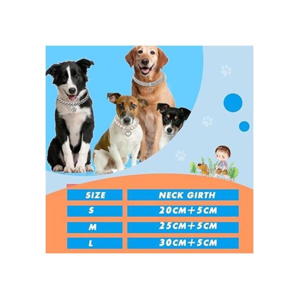 Juego de 4 collares de collar de perla para perros