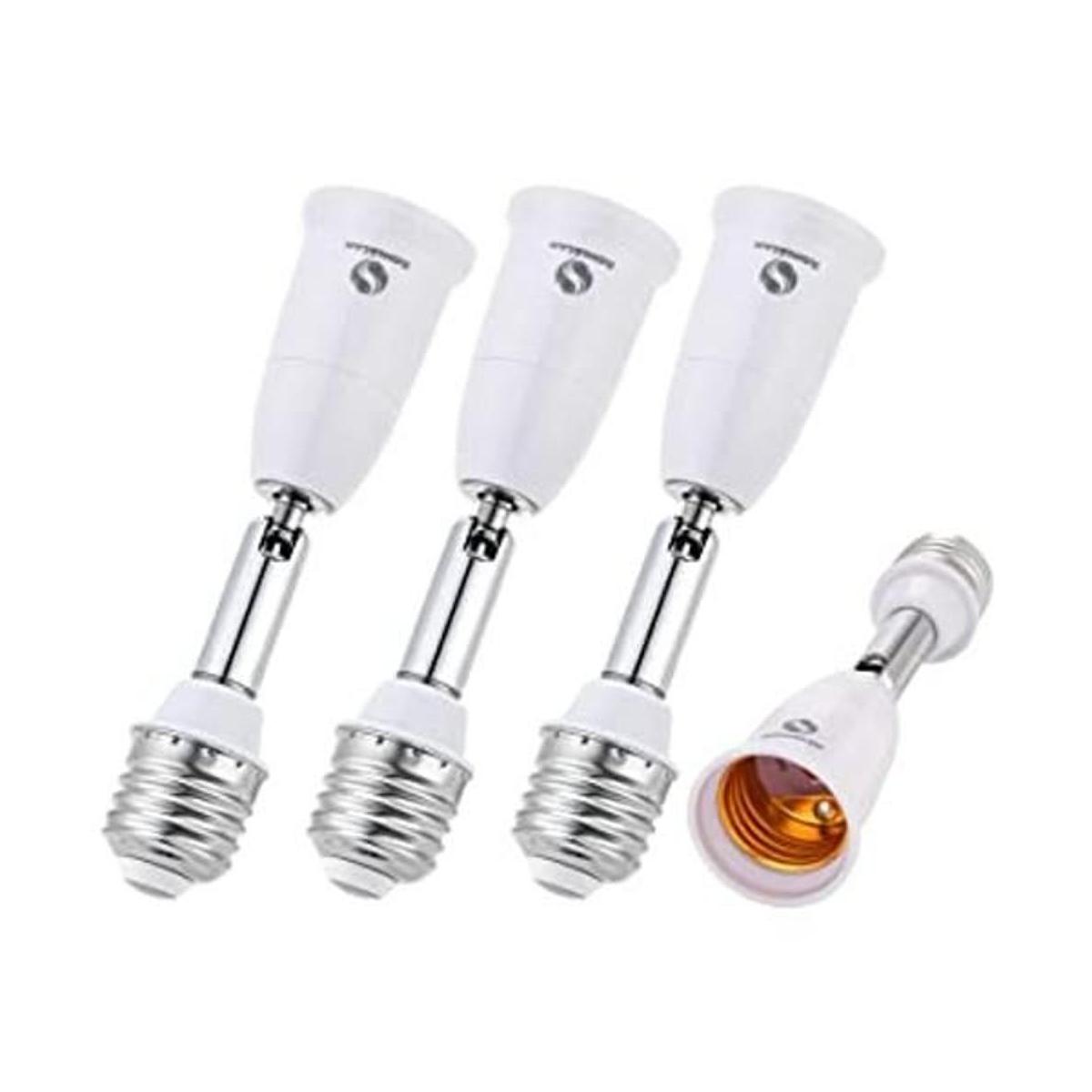 Extensor de enchufe de luz E26E27 flexible de 180