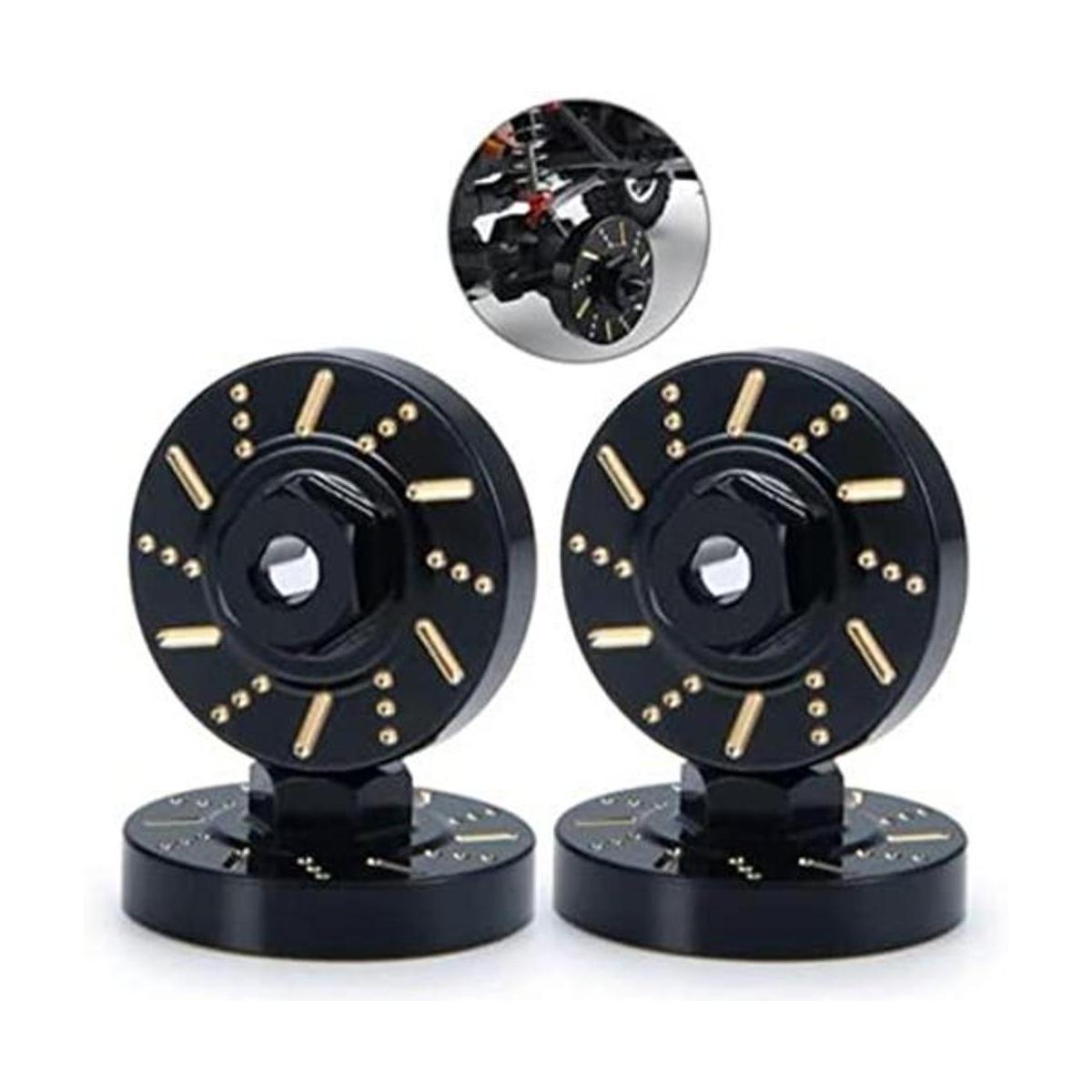 RCHub 4 piezas de peso de rueda negro adaptador hexagonal