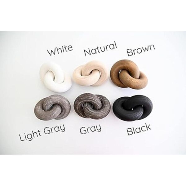 Rool Decoración negra para sala de estar nudo de madera_5