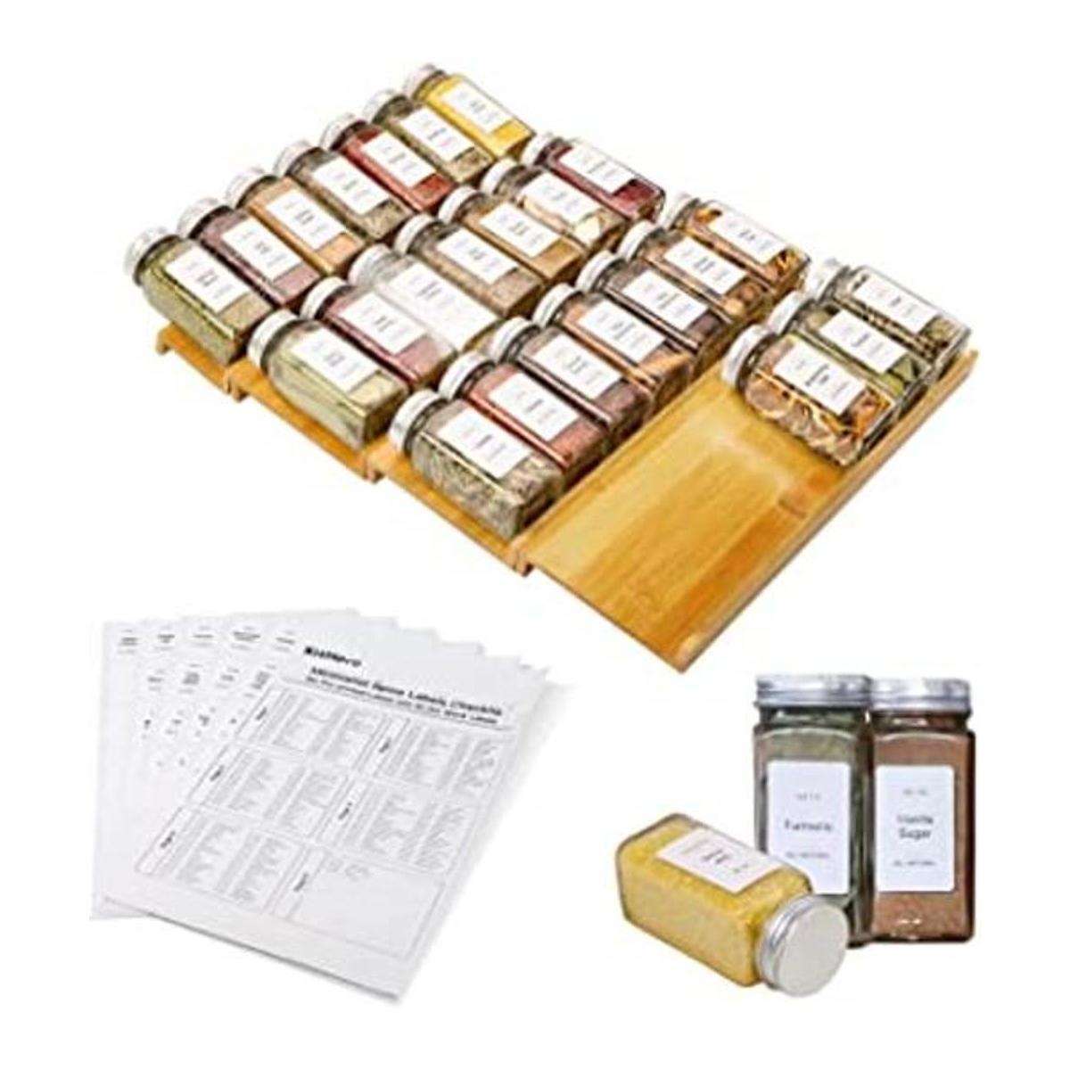 KitHero Organizador de cajones de especias Estante de