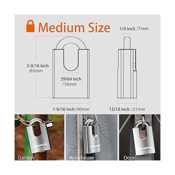 Candado con llave de acero inoxidable para uso en_6