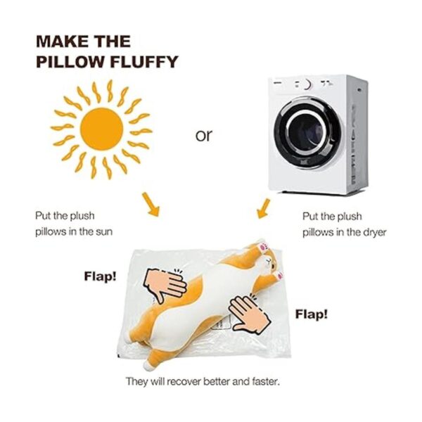 PEACHCAT Shiba Inu Almohada de felpa para perros de_6