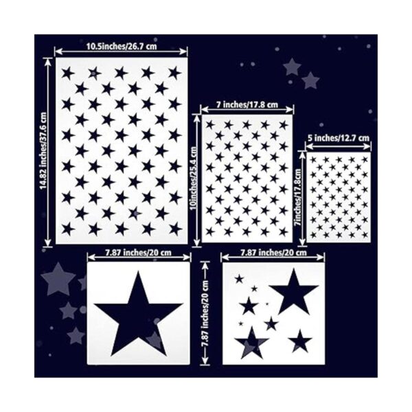Plantilla de plantilla de 50 estrellas de bandera