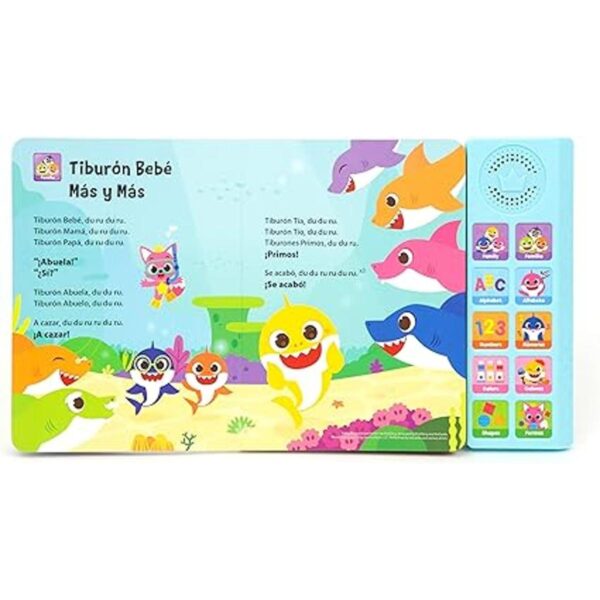 Baby Shark Libro de sonido de 10 botones en inglés_6