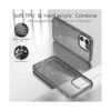 Jasmeas Funda diseñada para iPhone 12 con purpurina con_3