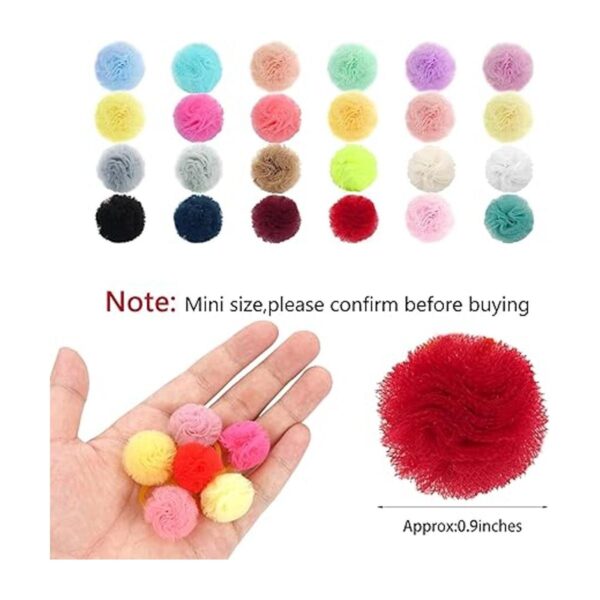 Qearl 48 lazos de bolas de colores para perros pequeños