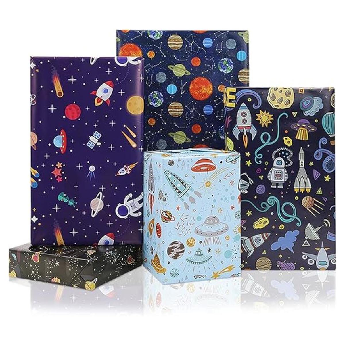 Geluode Papel de regalo de cumpleaños para niños y niñas