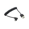 Kework Cable en espiral HDMI 4K de 4 pies ángulo_1