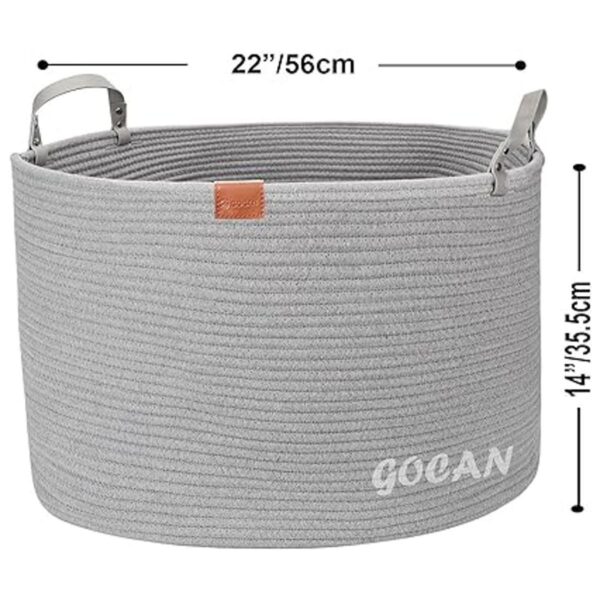 GOCAN Canasta de almacenamiento extra grande de 22 x 22 x