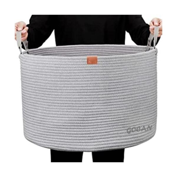 GOCAN Canasta de almacenamiento extra grande de 22 x 22 x