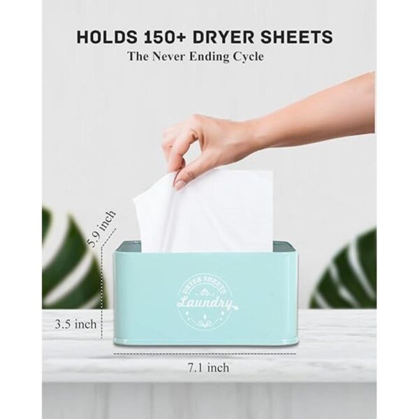 Dryer Sheet Holder Dispenser Container with Hinged Lid_4