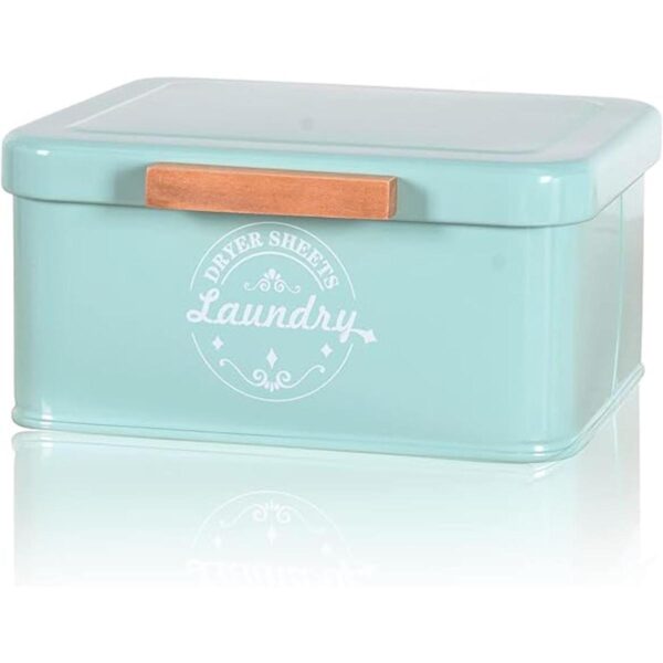 Dryer Sheet Holder Dispenser Container with Hinged Lid_1