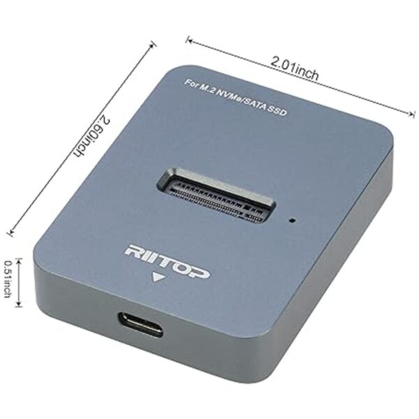 Estación de acoplamiento M.2 a USB adaptador RIITOP M.2_5