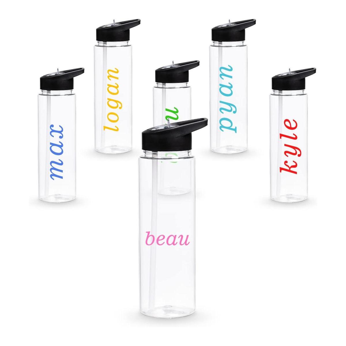 Nuovoo Botellas de agua transparentes de 24 onzas con