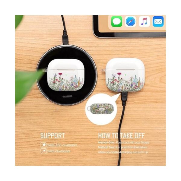 Funda para Airpods 3 con flores amarillas AirPods de 3
