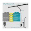 EYOCEAN LED Desk Lamp 31.5 Gesture Sensing Desk Light_3