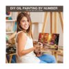Fycert Paquete de 4 pinturas por números para adultos y