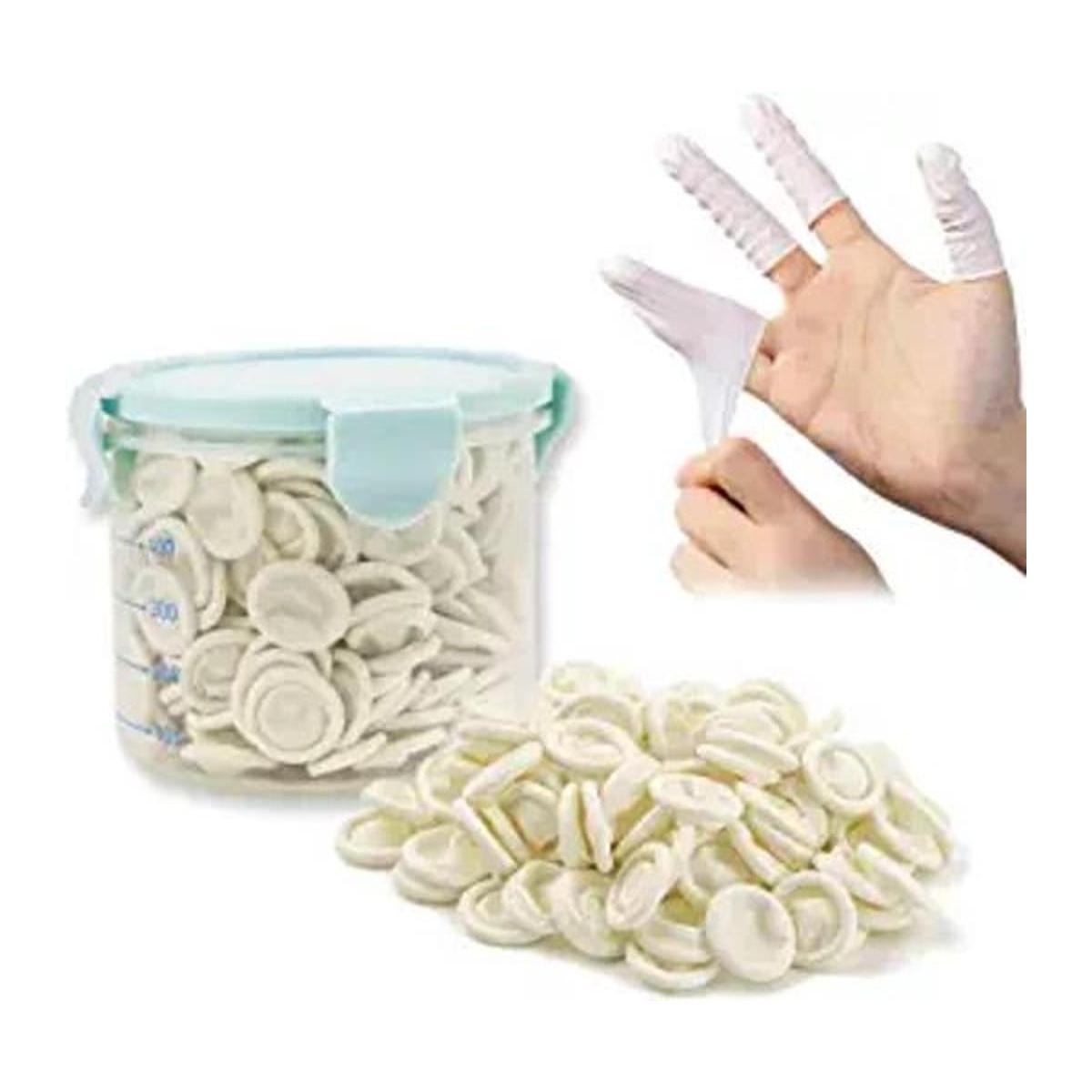 Inartato Protectores de látex para dedos de goma para
