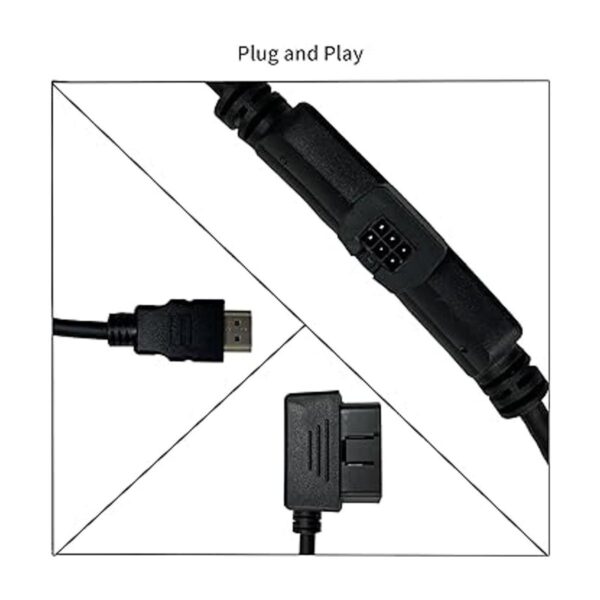 OBDII Cable de repuesto adaptador HDMI para monitor Edge_3