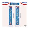 Banners grandes del 4 de julio para exteriores 72 x 12