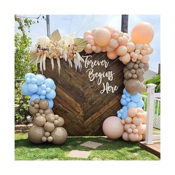 Kit de guirnalda de globos azul bebé 145 unidades doble_6