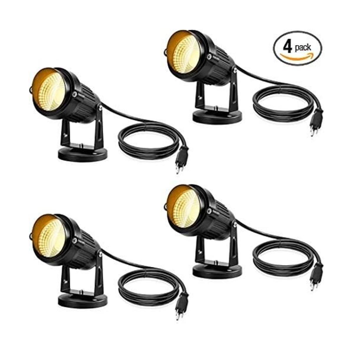 LemonBest Luces de paisaje foco para exteriores de 5 W y