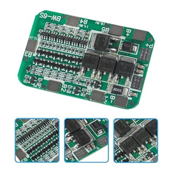 QCCAN 4 unidades 6S 15A 24V PCB BMS placa de protección de_4