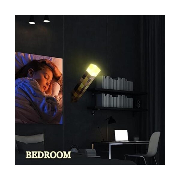 Lámpara de antorcha con montaje en pared luz nocturna LED