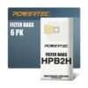 POWERTEC 75046P2V Bolsas de filtro de 5 capas para
