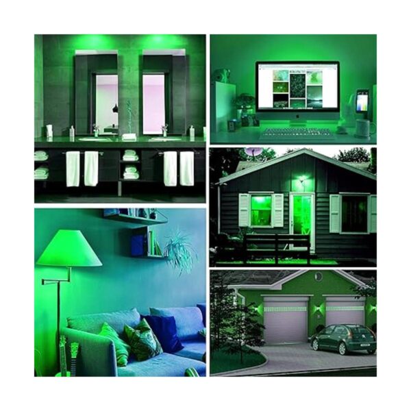 EDISHINE Paquete de 4 bombillas LED rojas y verdes_2