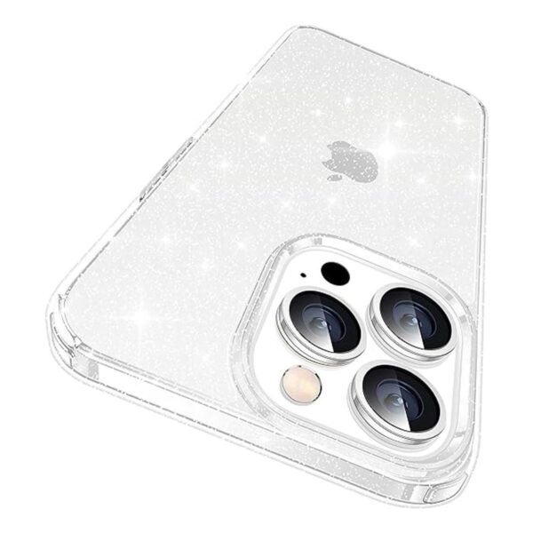 CASEKOO Funda transparente con purpurina para iPhone 14_2